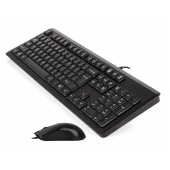 A4 TECH KR-9276 USB Q Trk Optic Mouse Suya Dayanıklı Siyah Multimedya Klavye - Mouse Set thumbnail 4