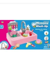 Modern Gerçekçi Lavabo Seti Pembe thumbnail 2