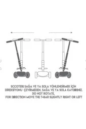 Twist Işıklı 3 Tekerlekli Çocuk Scooter thumbnail 4