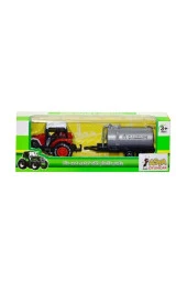 Die Cast Sürtmeli Metal Oyuncak Traktör 18 cm thumbnail 6