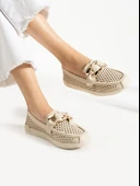 Feles Delikli Loafer Kadın Babet thumbnail 4