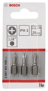 Bosch - Extra Hard Serisi Vidalama Ucu PH1*25 mm 3'lü thumbnail 2