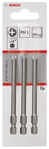 Bosch - Extra Hard Serisi Vidalama Ucu PH1*89 mm 3'lü thumbnail 2
