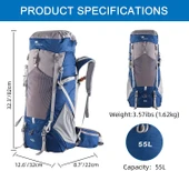 Mobihome Hiking Sırt Çantası 60 Litre thumbnail 4