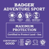 BADGER SPF50 ADVENTURE SPORT SUNCREEN CREAM 87ml thumbnail 3