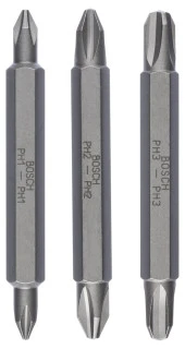 Bosch - Çift Taraflı Vidalama ucu PH1/2/3*60 mm 3'lü thumbnail 1
