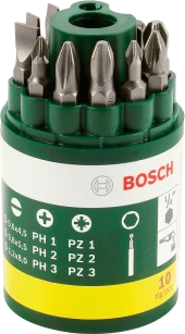 Bosch - 10 Parça Vidalama Ucu Seti (PH+PZ+S) thumbnail 1