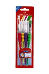 Faber Castell Soft Touch Fırça 4'Lü thumbnail 1