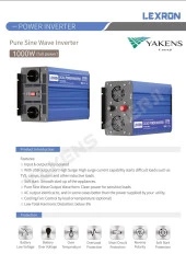 1000 Watt 12V Tam Sinüs İnverter Lexron thumbnail 3