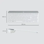 LOGITECH MK470 Kablosuz Q Trk Beyaz Multimedya Klavye - Mouse Set 920-009436 thumbnail 1