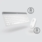 LOGITECH MK470 Kablosuz Q Trk Beyaz Multimedya Klavye - Mouse Set 920-009436 thumbnail 7