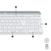 LOGITECH MK470 Kablosuz Q Trk Beyaz Multimedya Klavye - Mouse Set 920-009436 thumbnail 8
