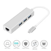 CODEGEN CDG-CNV85 Gigabit 1port Type-C Ethernet,3x USB Çoklayıcı thumbnail 3