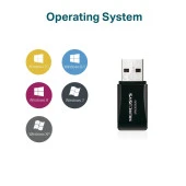 MERCUSYS MW300UM N300 Kablosuz Mini USB Adaptör thumbnail 3