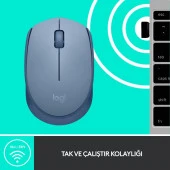LOGITECH M171 Kablosuz Mouse-Bluegrey 910-006866 thumbnail 6