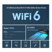TP-LINK ARCHER VX1800v AX1800 VDSL MODEM ROUTER thumbnail 4