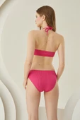 Fuşya Reps Boyundan Bağlamalı Tek Üst Bikini thumbnail 7