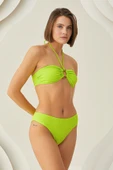 Yeşil Reps Basic Tek Alt Bikini thumbnail 3