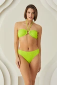 Yeşil Reps Basic Tek Alt Bikini thumbnail 2