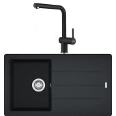 Franke Basis BFG 611-86 Nero Granit Evye-Active Plus Doccia 2.0 Batarya Seti thumbnail 1