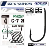 Owner 53267 C-7 Carp Down Black Chrome Sazan İğnesi thumbnail 1