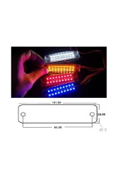 2 Adet 16 Ledli Çift Sıra Led Lamba 12-24 Volt thumbnail 3