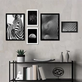 Zebra Çerçeveli Poster Seti thumbnail 1