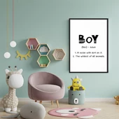 Boy Çerçeveli Poster thumbnail 1