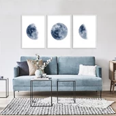 Blue Moon Çerçeveli Poster Seti thumbnail 1