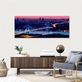 İstanbul'da Gece Kanvas Tablo thumbnail 1