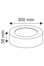 24w Sıva Üstü Yuvarlak Led Panel thumbnail 2