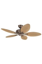 Hunter Vantilatör - Savoy Kehribar Bronz - 137 Cm. Palmiye Kanatlı Kanatlı Tavan Vantilatörü thumbnail 2