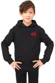 Cobra Kai Logo Siyah Çocuk 3ip Kapşonlu thumbnail 1
