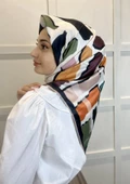 Quare Desenli Rayon Eşarp 01072  BEJ thumbnail 3