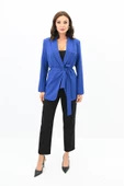 Kadın Kuşaklı Blazer Ceket 9004-1-24 thumbnail 8