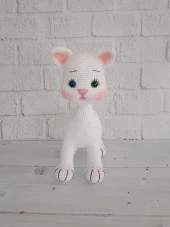 Tatlı Pisicik Amigurumi Organik Oyuncak thumbnail 2