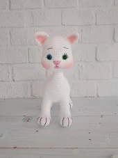Tatlı Pisicik Amigurumi Organik Oyuncak thumbnail 3