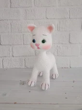 Tatlı Pisicik Amigurumi Organik Oyuncak thumbnail 4