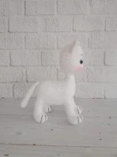Tatlı Pisicik Amigurumi Organik Oyuncak thumbnail 6
