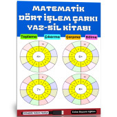 Matematik Dört İşlem Çarkı YAZ-SİL Kitabı thumbnail 1