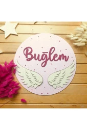 Özel Konsept Tasarım Isimli Bebek Çocuk Kapı Süsü thumbnail 1