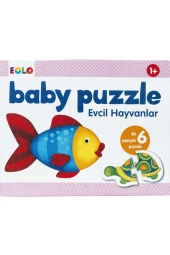 Evcil Hayvanlar Bebek Puzzle 12 Parça thumbnail 1