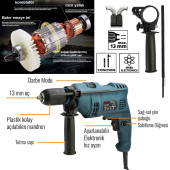 Elektrikli 13mm Darbeli Matkap  EEA214 (B) thumbnail 3