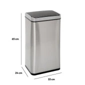 5five  Simply Smart Sensörlü 40 Lt Inox Çöp Kovası thumbnail 4