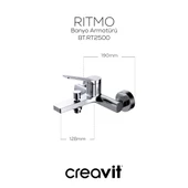 Creavit RT2500 Ritmo Banyo Armatür thumbnail 2