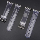 Apple Watch 40mm KRD-13 Şeffaf Silikon Kordon thumbnail 3