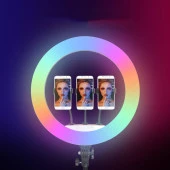 RGB Light 56cm Işıklı Telefon Tutucu Ring Light thumbnail 5