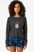 Dark Mono Füme Ekstra Uzunkol Sweatshirt thumbnail 1