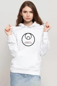 3 Body Problem Logo Beyaz Kadın 3ip Kapşonlu Sweatshirt thumbnail 1