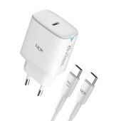 LinkTech C307 20W PD Type-C to Type-C Kablolu Şarj Aleti Set thumbnail 1